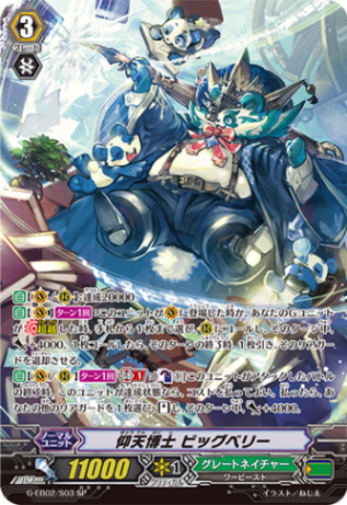 仰天博士 ビッグベリー G-EB02/S03 秋葉原店で展示中
