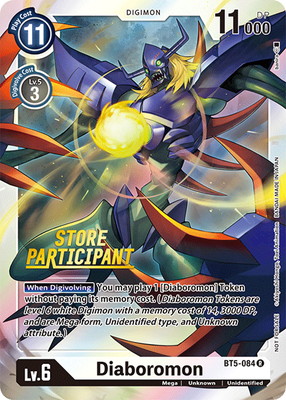 【海外版】【パラレル】BT5-084 ディアボロモン R【STORE CHAMPION】