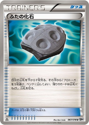 PK-BW09-067 ふたの化石 U